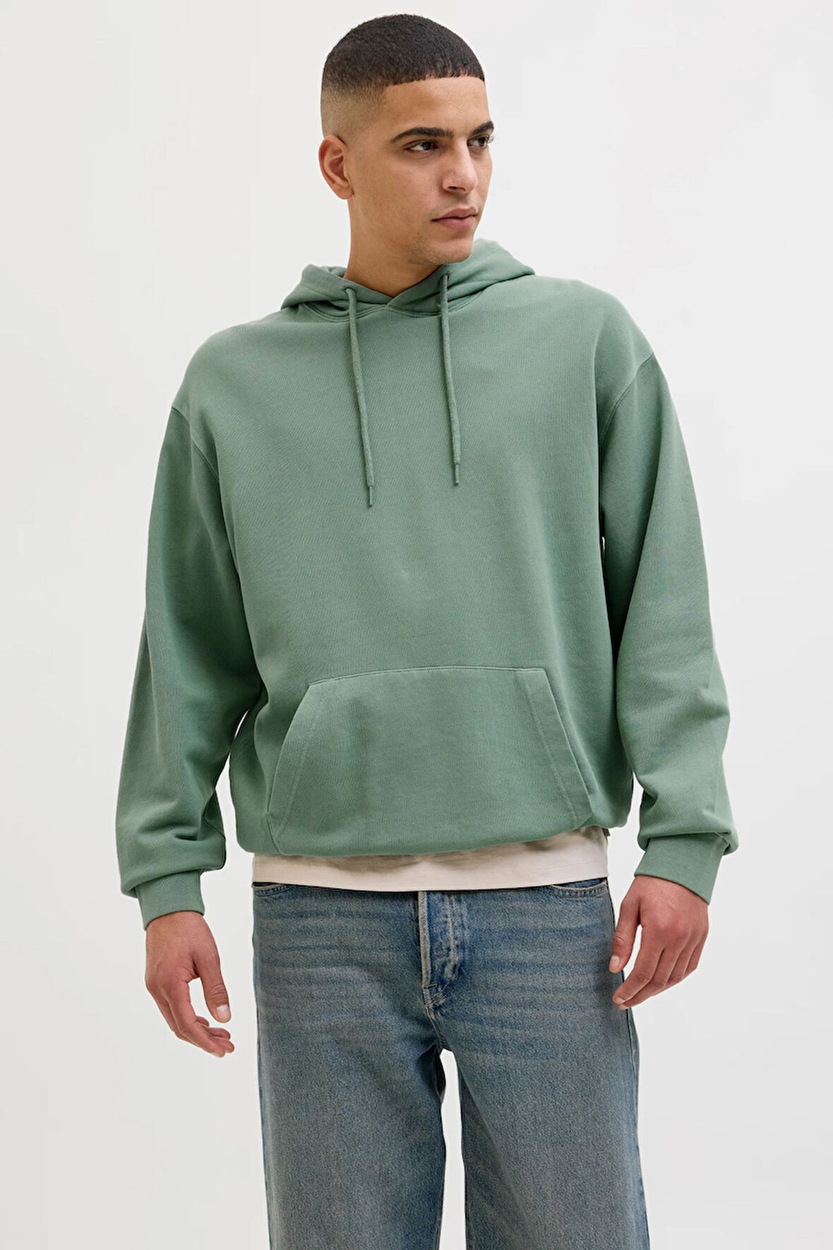 Jack & Jones Jjecharge Faded Erkek Sweatshirt