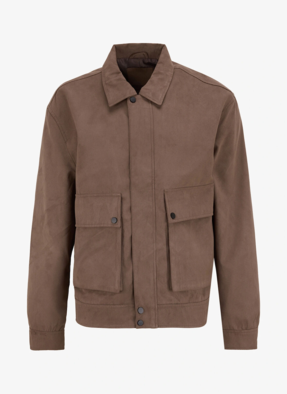 Only & Sons Normal Kahve Erkek Ceket ONSYUKI FAKE SUEDE JACKET OTW