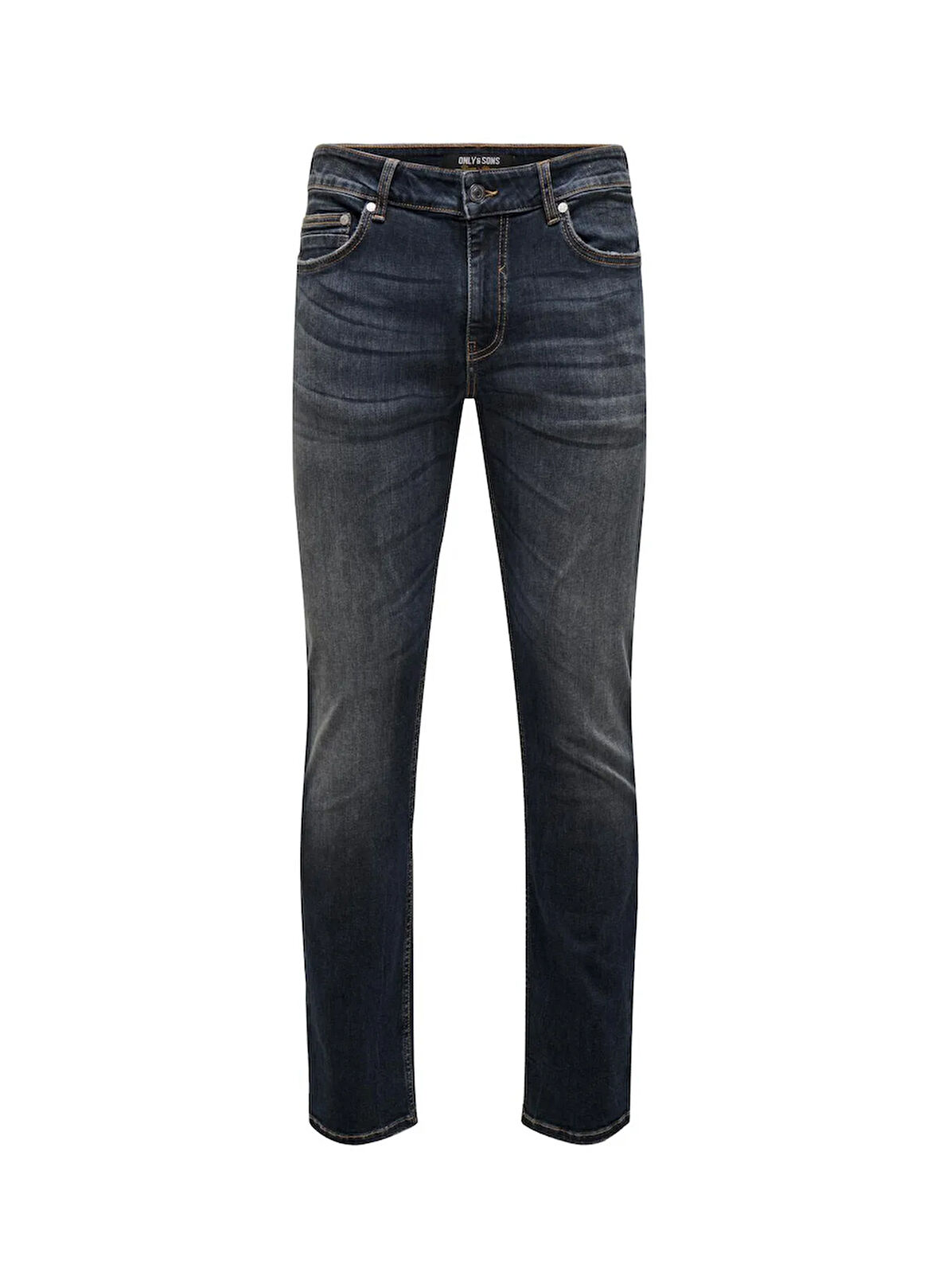 Only & Sons Normal Bel Dar Açık Lacivert Erkek Denim Pantolon ONSLOOM SLIM EBONY 0366 DOT DNM NOO