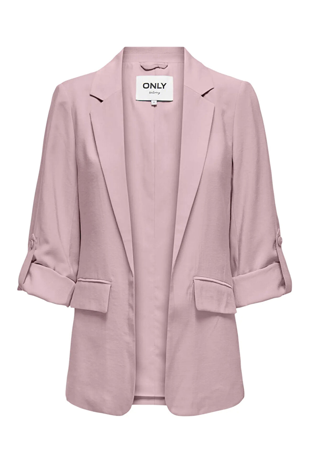 Only Kadın Onlarıs Rahat Kalıp Kolu Katlanabilir Blazer Ceket 15310839 Pudra