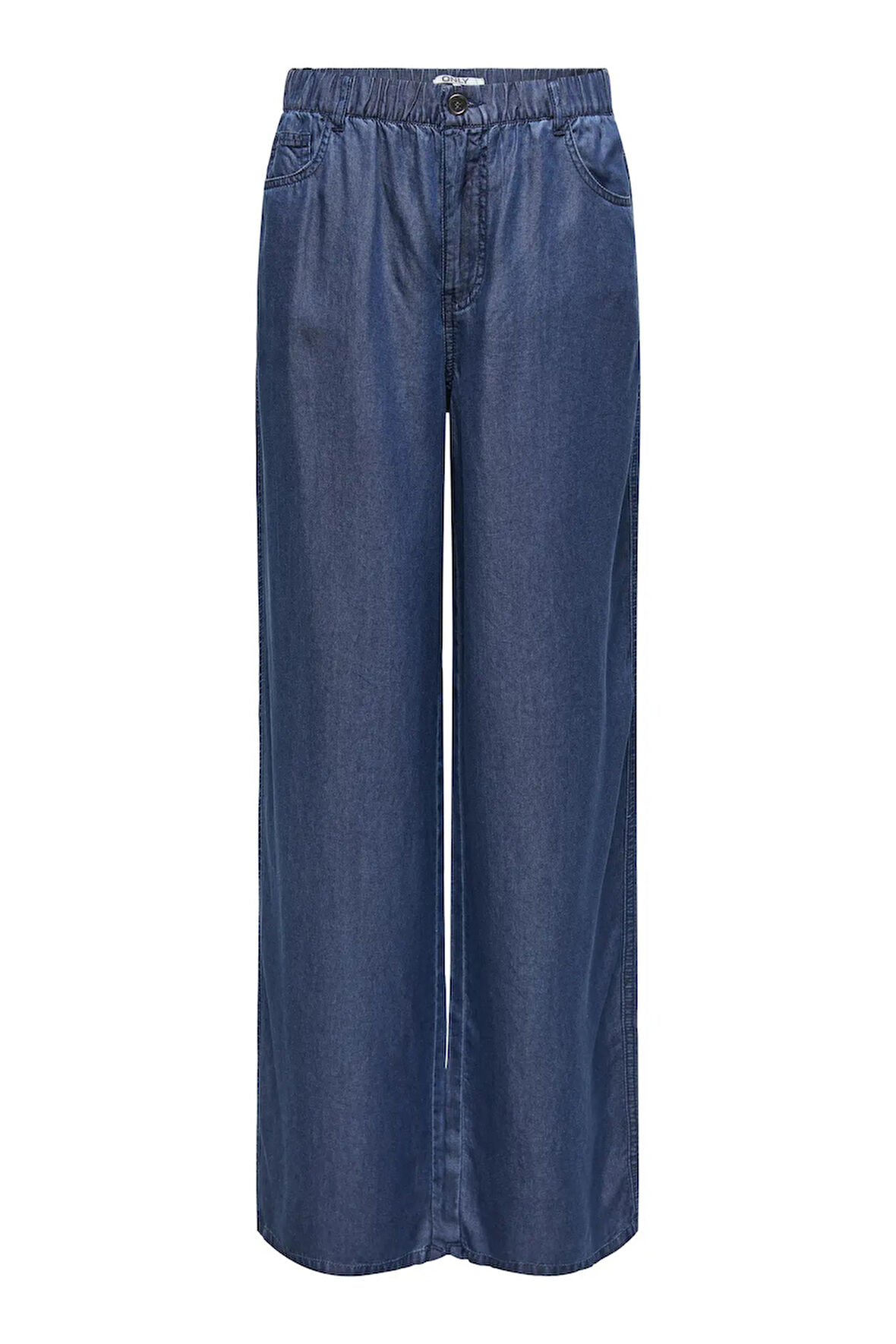 Only Kadın Onlcharıs Beli Lastikli Ön ve Arka Cep Detaylı Pantolon 15337940 Indigo