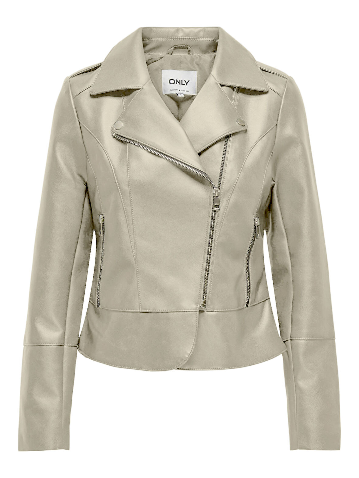 Only Onlkristel Faux Leather Biker Kadın Deri Ceket 15336105