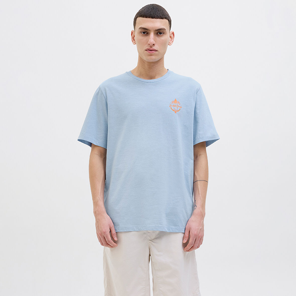 Jack Jones Tişört One Color Summer Crew Neck