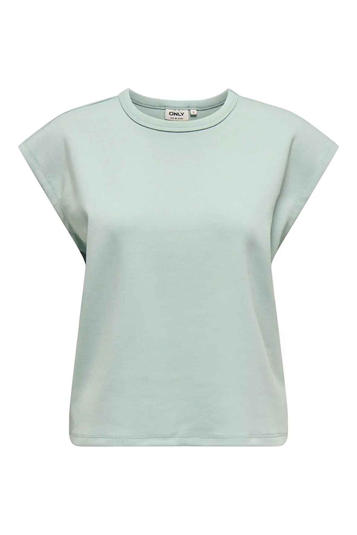 Only Kadın Onllucıa Bisiklet Yaka Kolsuz T-Shirt 15346670 Mint