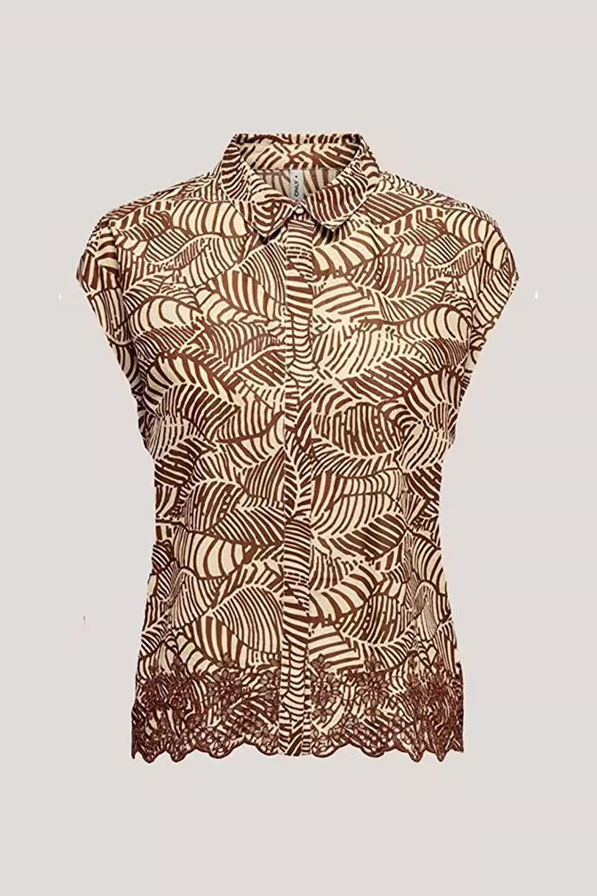 ONLLOU LIFE EMB S/S SHIRT PTM KİREMİT