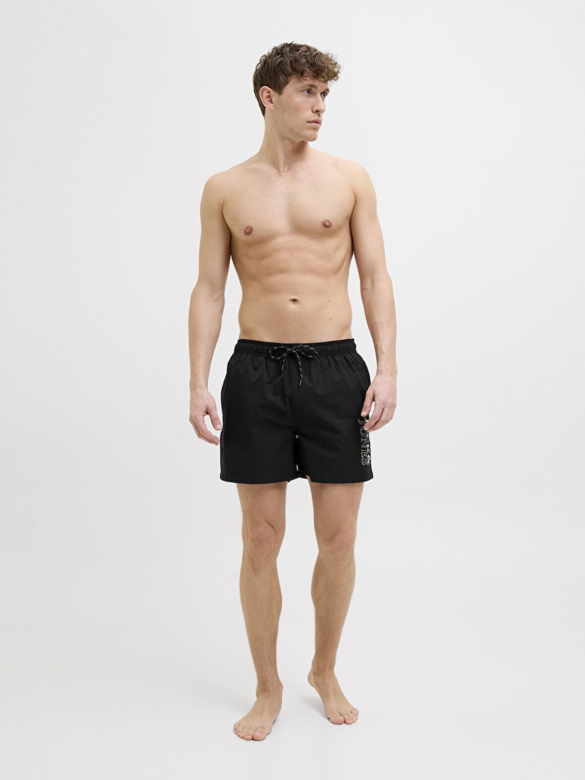 Jack & Jones Erkek Çift Logolu Deniz Şortu - Maui Serisi 