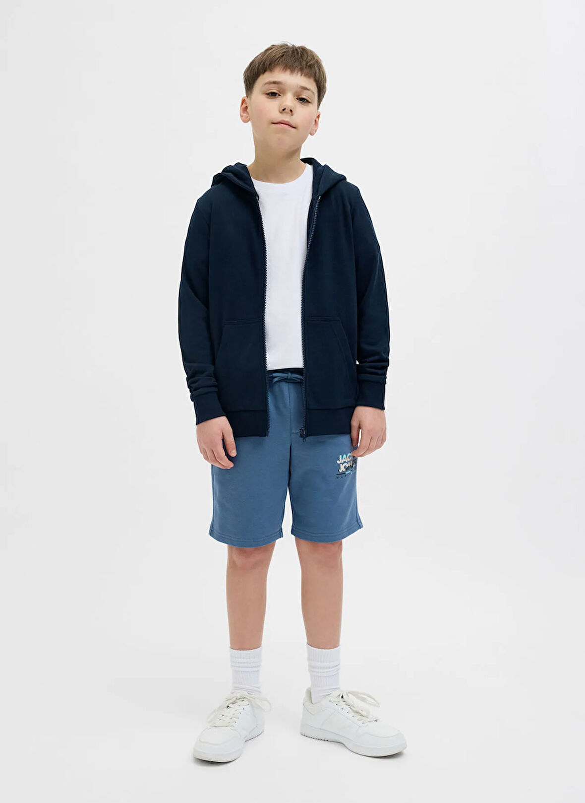 Jack & Jones Lastikli Bel Normal Mavi Erkek Çocuk Şort 12269948