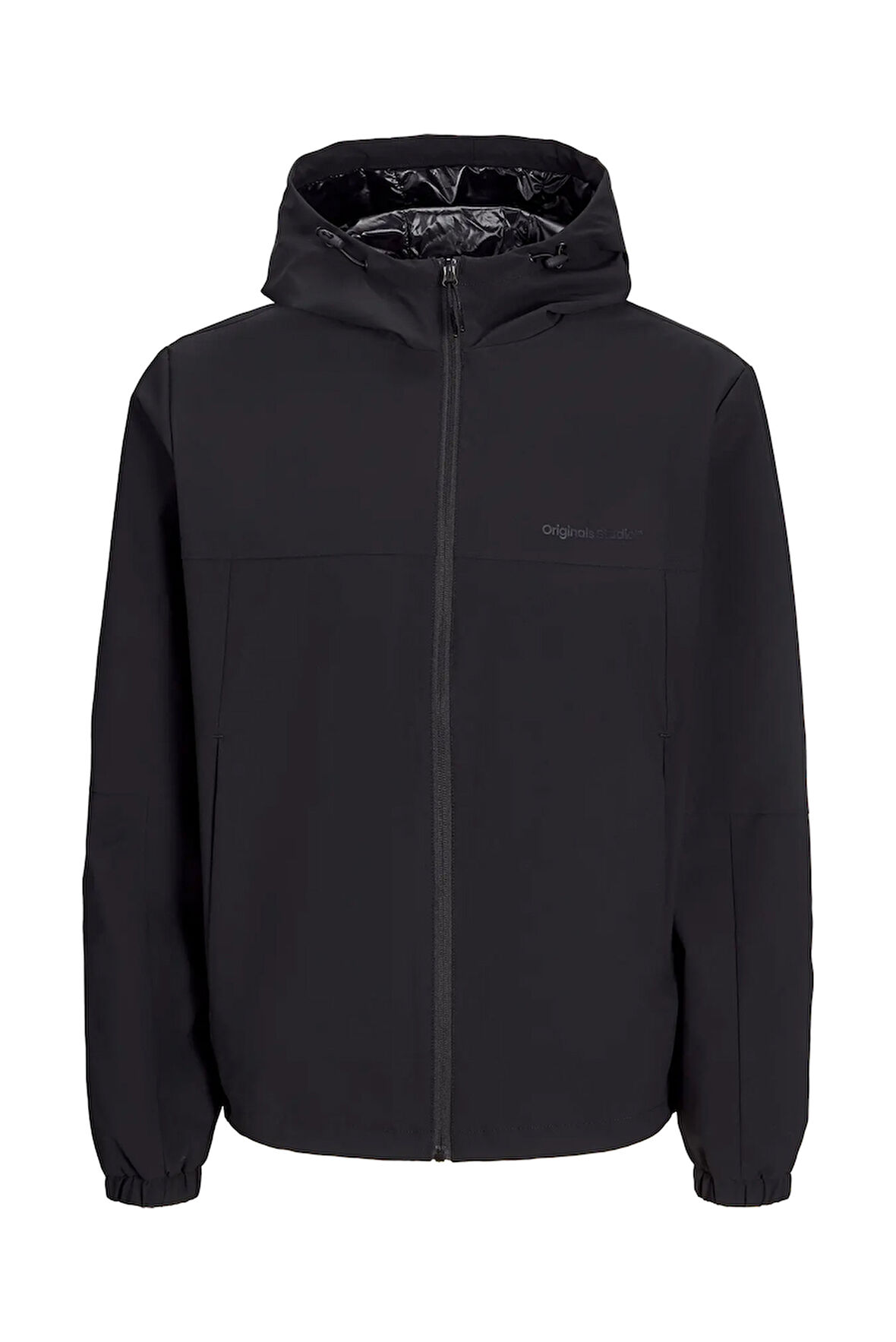 Jack & Jones Erkek Jorvesterbro Kapüşonlu Suya Dayanıklı Mevsimlik Mont Ceket 12272898 Siyah