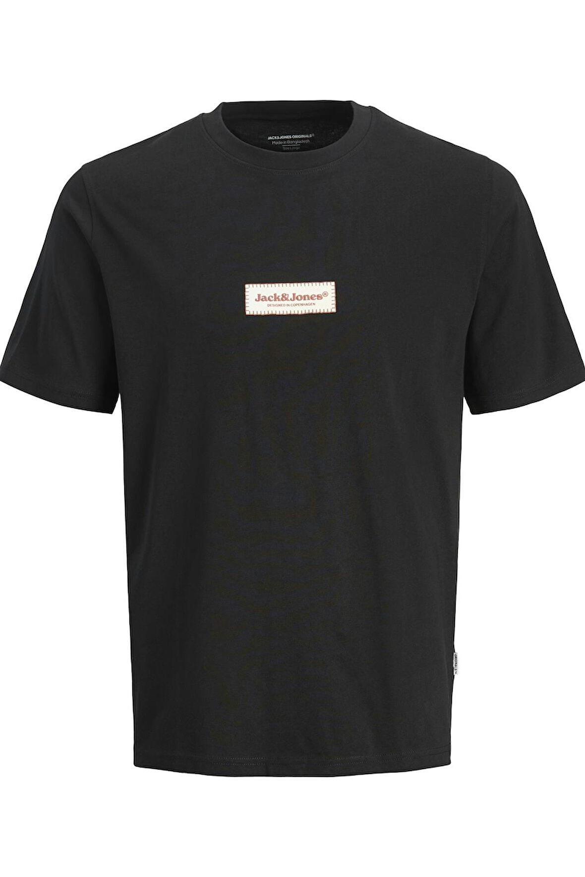 JORSPLIT FAKESTITCH BRANDING TEE SS C LN SİYAH