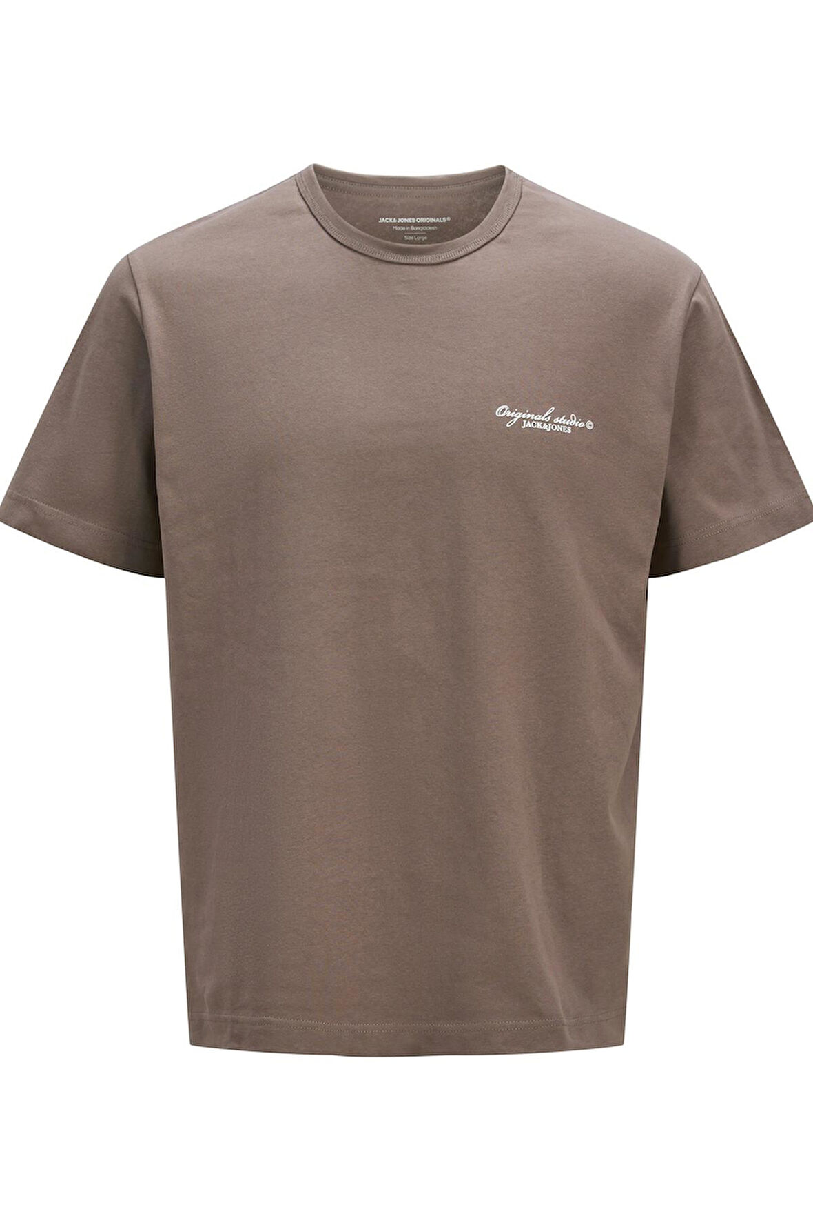 JORBOSTON CHEST BRANDING TEE SS CN AÇIK KAHVE 