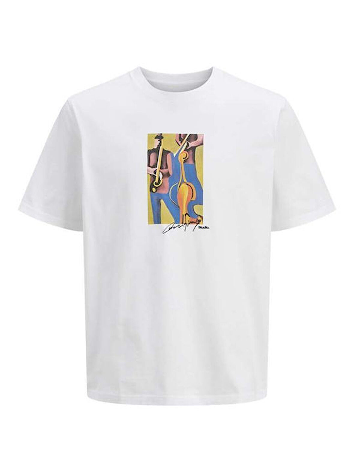 Jack&Jones Jormanchester Cubism Erkek T-shirt 12273378