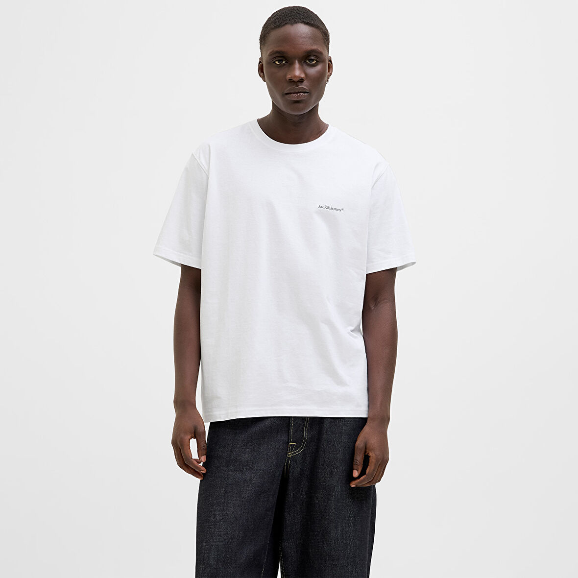 Jack Jones Tişört Split Back Crew Neck
