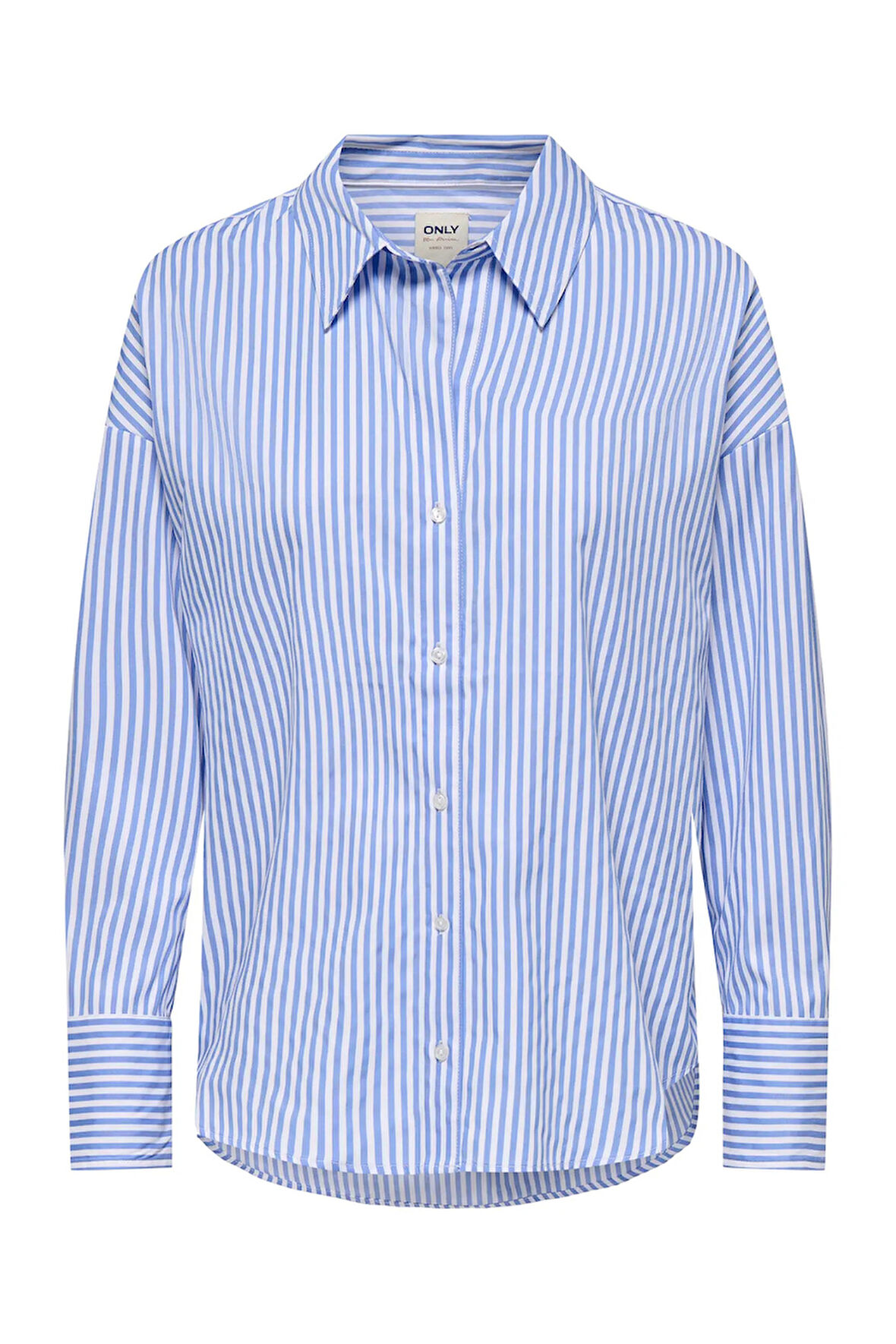 Only Kadın Onloregon Uzun Kollu Regular Fit Gömlek 15314330 Mavi