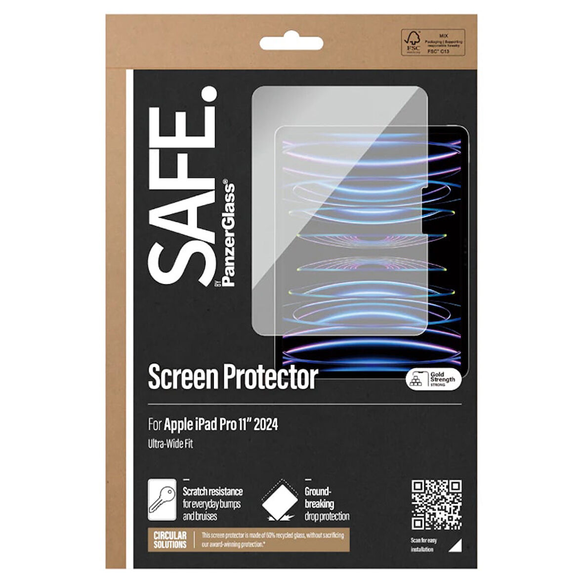 SAFE. by PanzerGlass Screen Protector iPad Pro 11'' (2024) | Ultra-Wide Fit