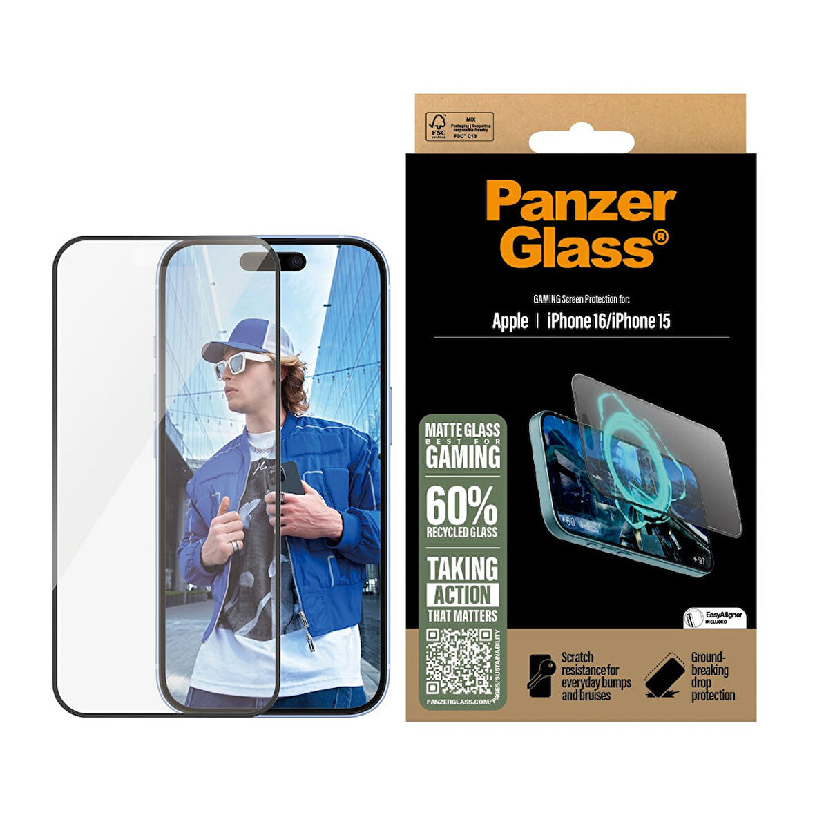 PanzerGlass iPhone 16 Gaming UWF Ekran Koruyucu