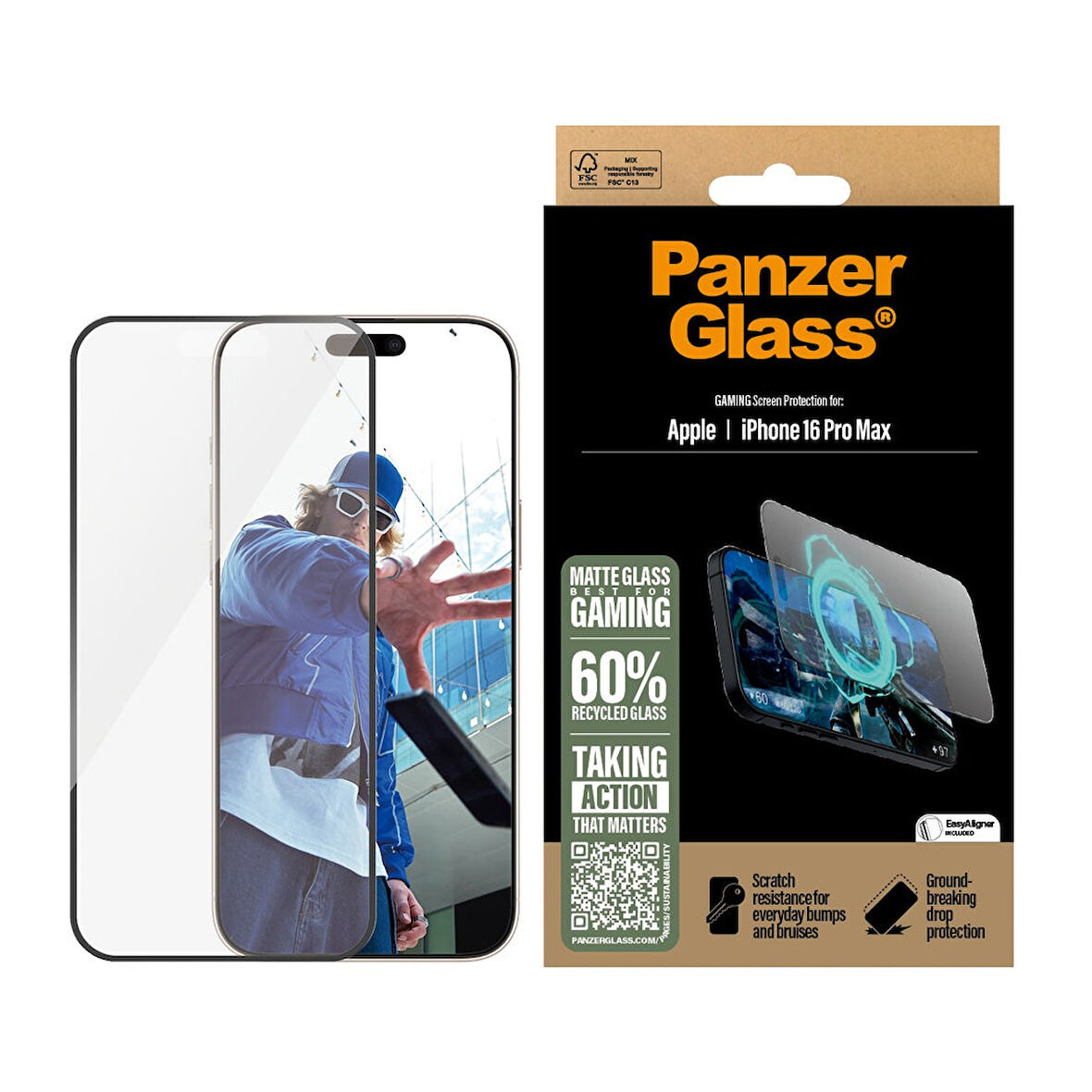 PanzerGlass iPhone 16 Pro Max Gaming UWF Ekran Koruyucu