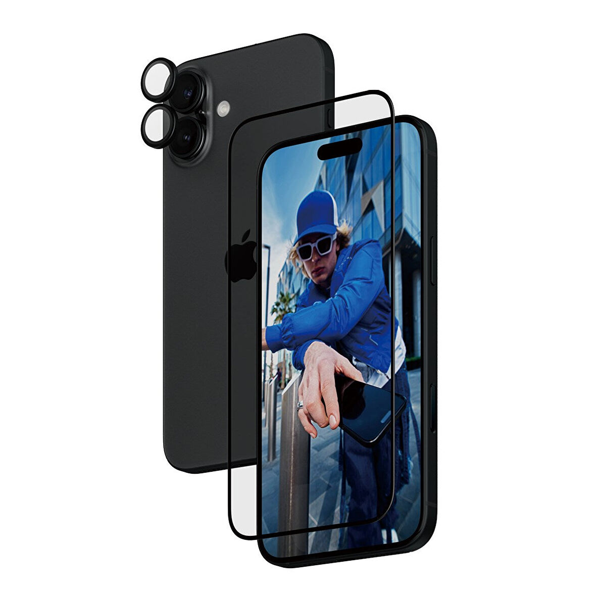 PanzerGlass iPhone 16 Plus 2 in 1 Bundle Ekran Koruyucu & Kamera Koruyucu