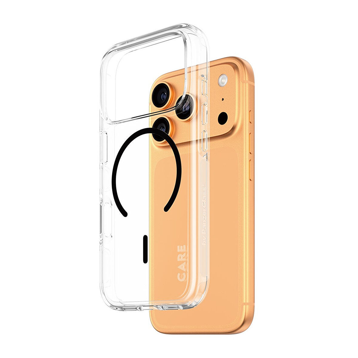 CARE by PanzerGlass® iPhone 17 Pro Amiral Kılıf Urban Explorer Şeffaf | Siyah MagSafe  