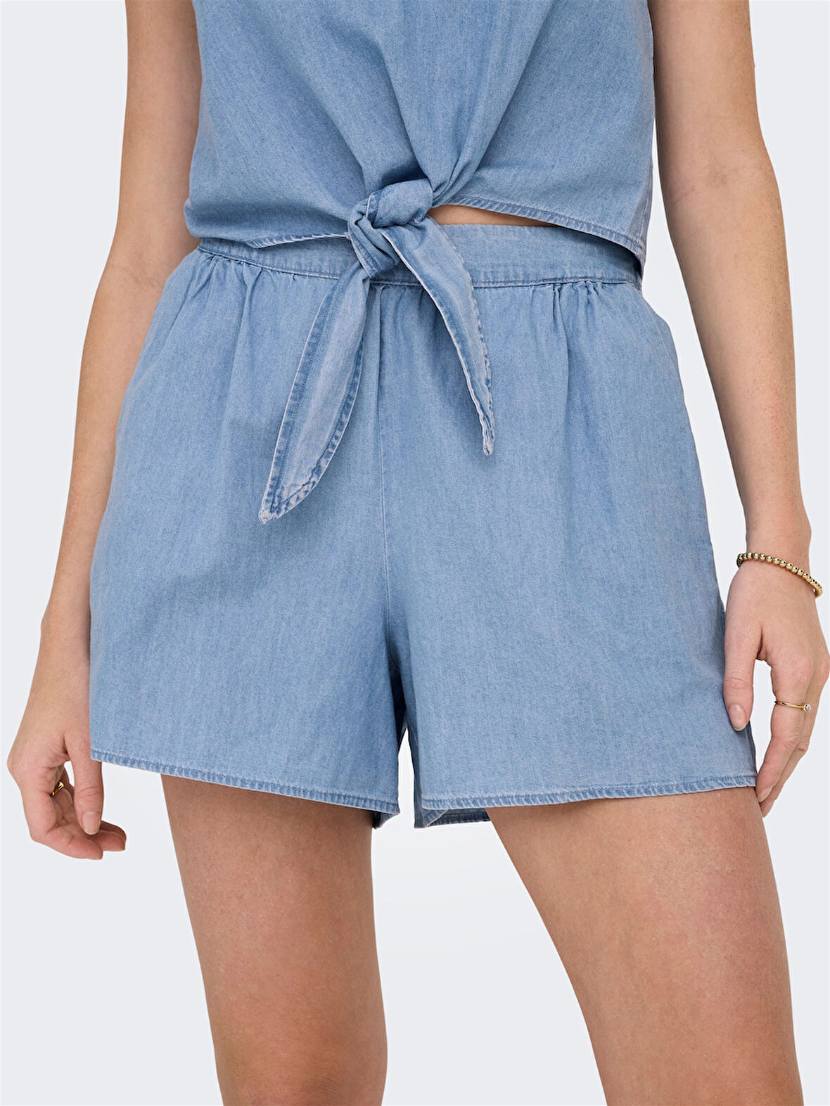 ONLNOVA AZURE YASMIN SHORTS PTM Kadın Mavi Şort - 15343206