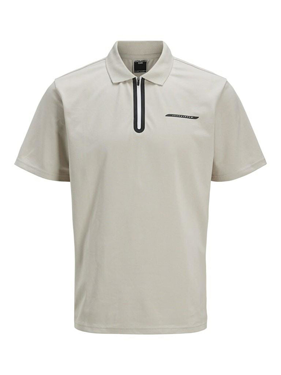 Jack Jones Fusıon Pıque Fermuarlı Polo Yaka Erkek Tişört 12273127