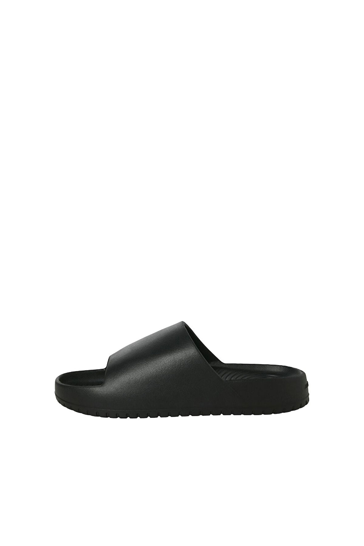 Jack & Jones Erkek Jfwrıpple Moulded Slider Siyah Terlik - 12274637