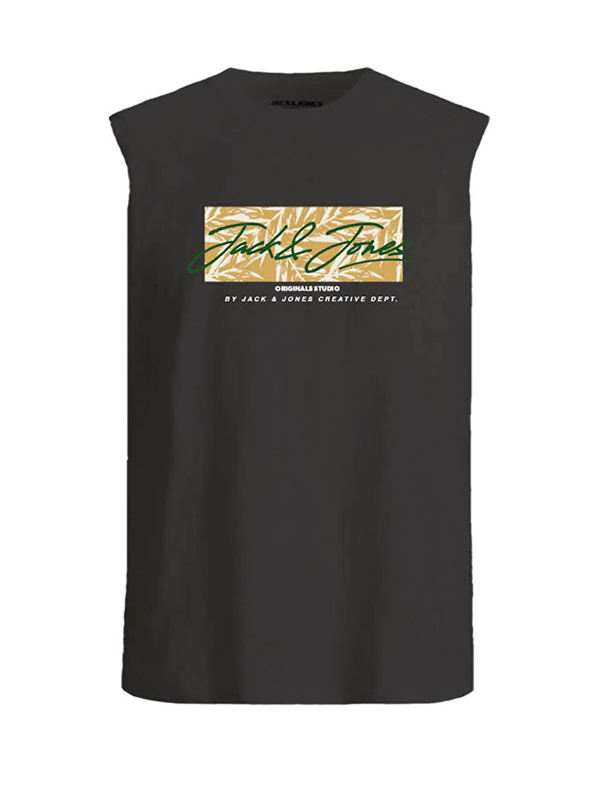 Jack & Jones Erkek Regular Fit Kolsuz Baskılı T-shirt - 12277942