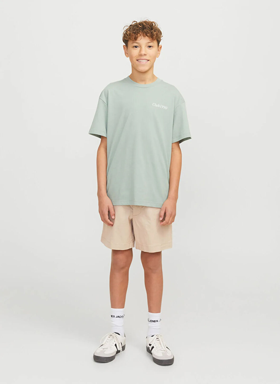 Jack & Jones Lastikli Bel Normal Krem Erkek Çocuk Şort 12275013