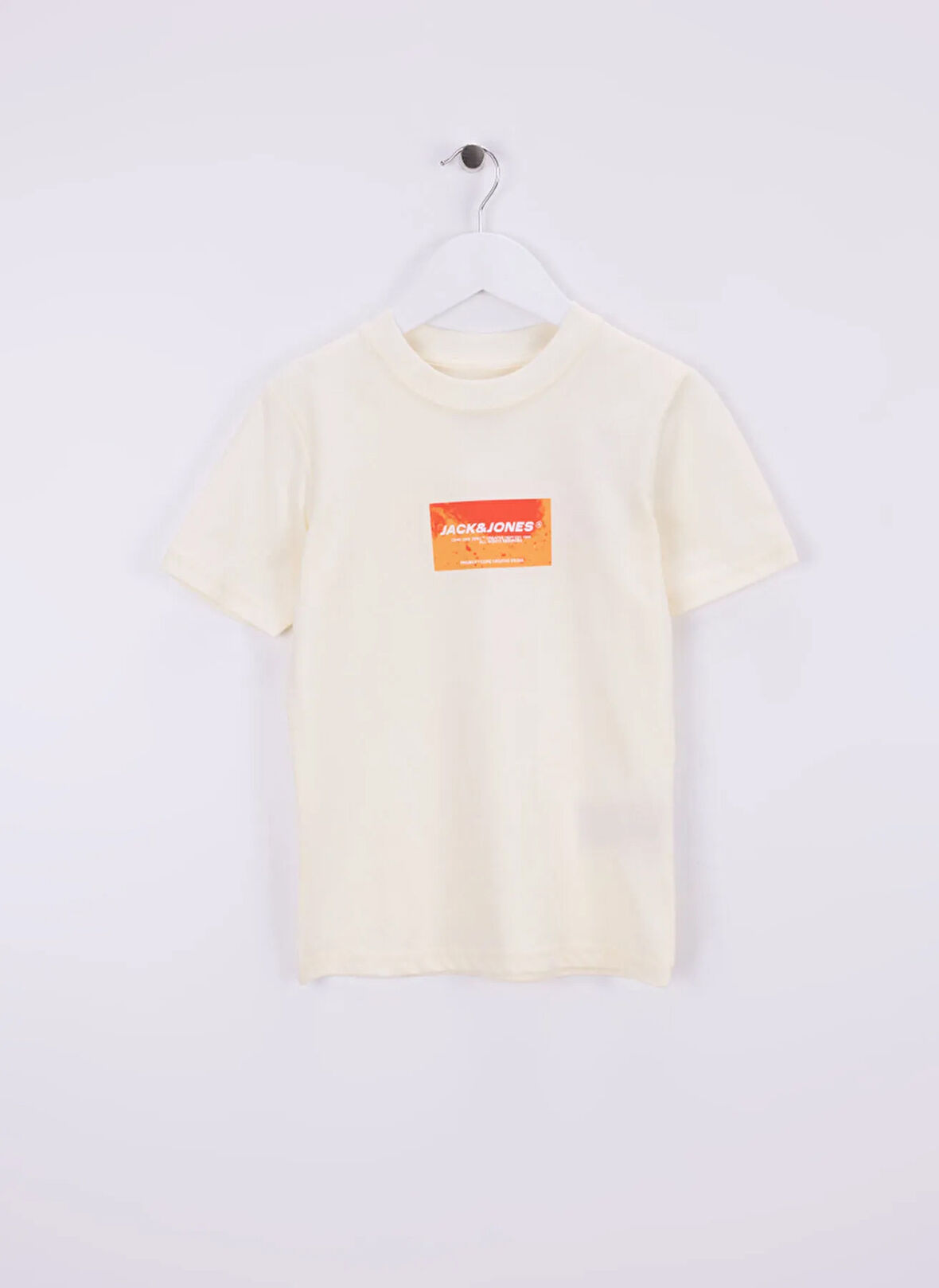 Jack & Jones Baskılı Krem Erkek Çocuk T-Shirt 12278335