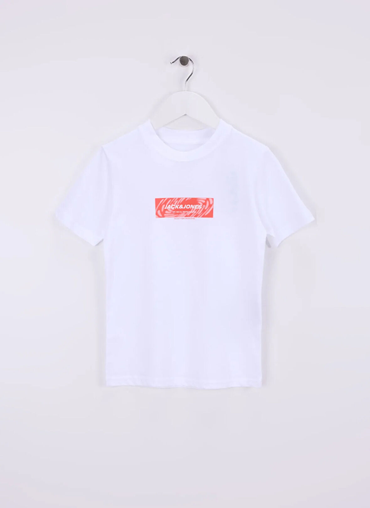 Jack & Jones Baskılı Beyaz Erkek Çocuk T-Shirt 12278335