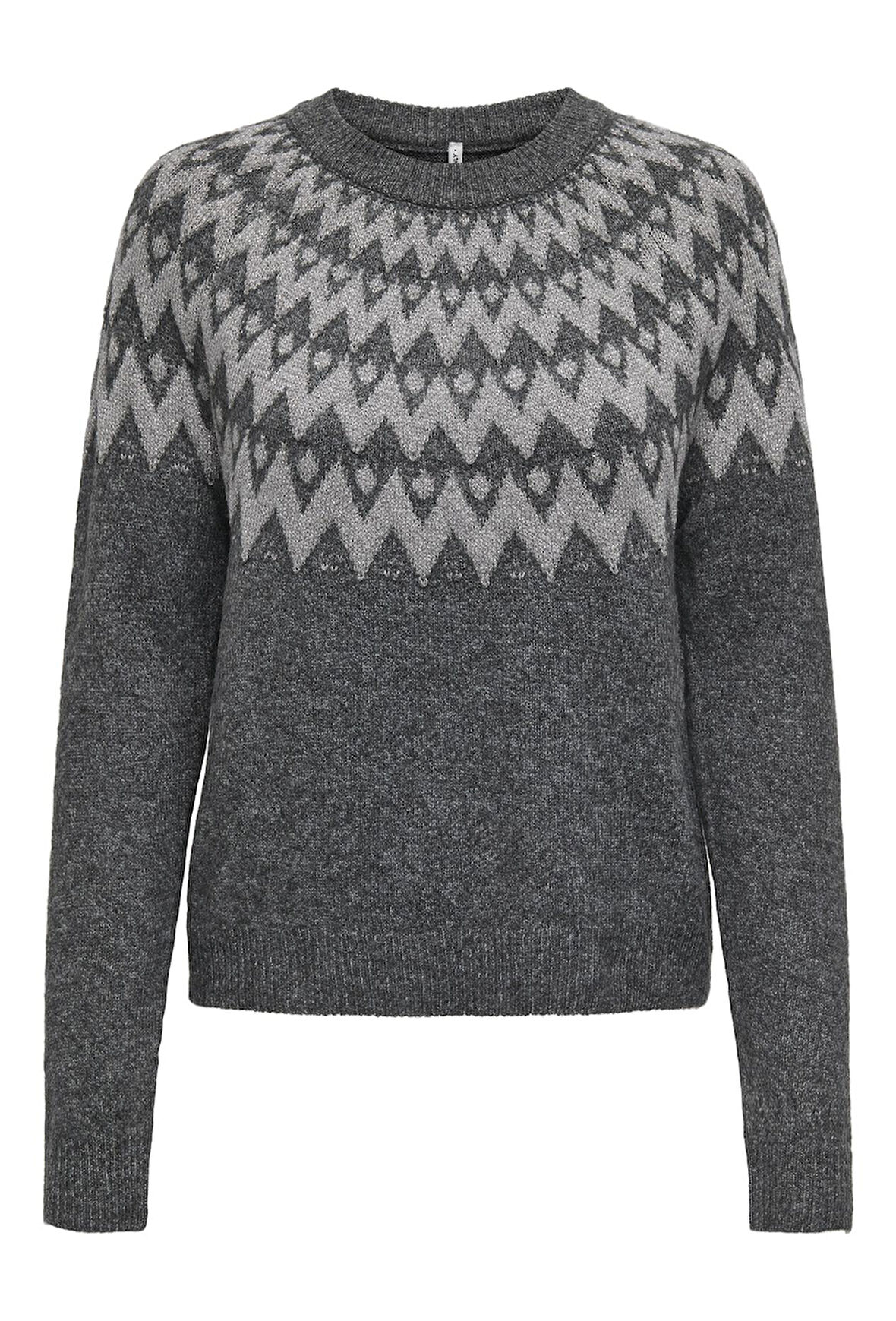 ONLY ONLFRY LS JQ Glitter O-Neck Kadın Triko Kazak – Simli, Uzun Kollu, Yuvarlak Yaka 