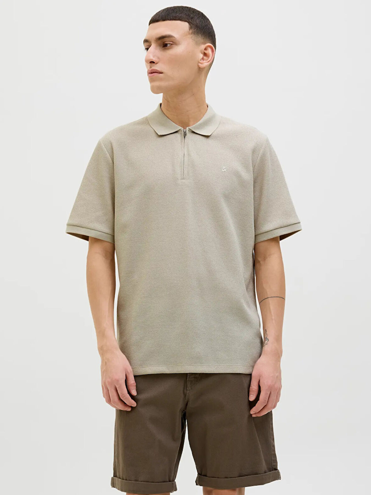 Jack&Jones Jjeaustin Zip Erkek Polo T-shirt 12279177