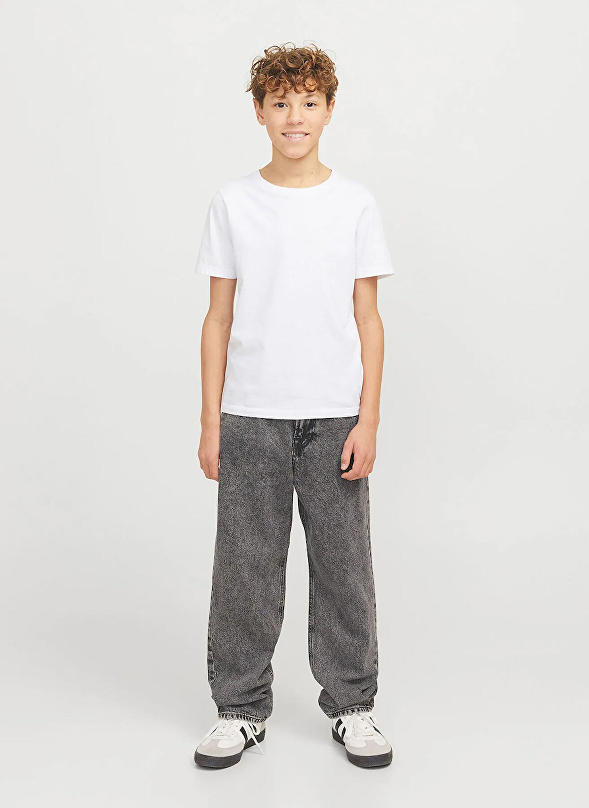 Jack & Jones Normal Bel Gri Erkek Çocuk Denim Pantolon 12279858