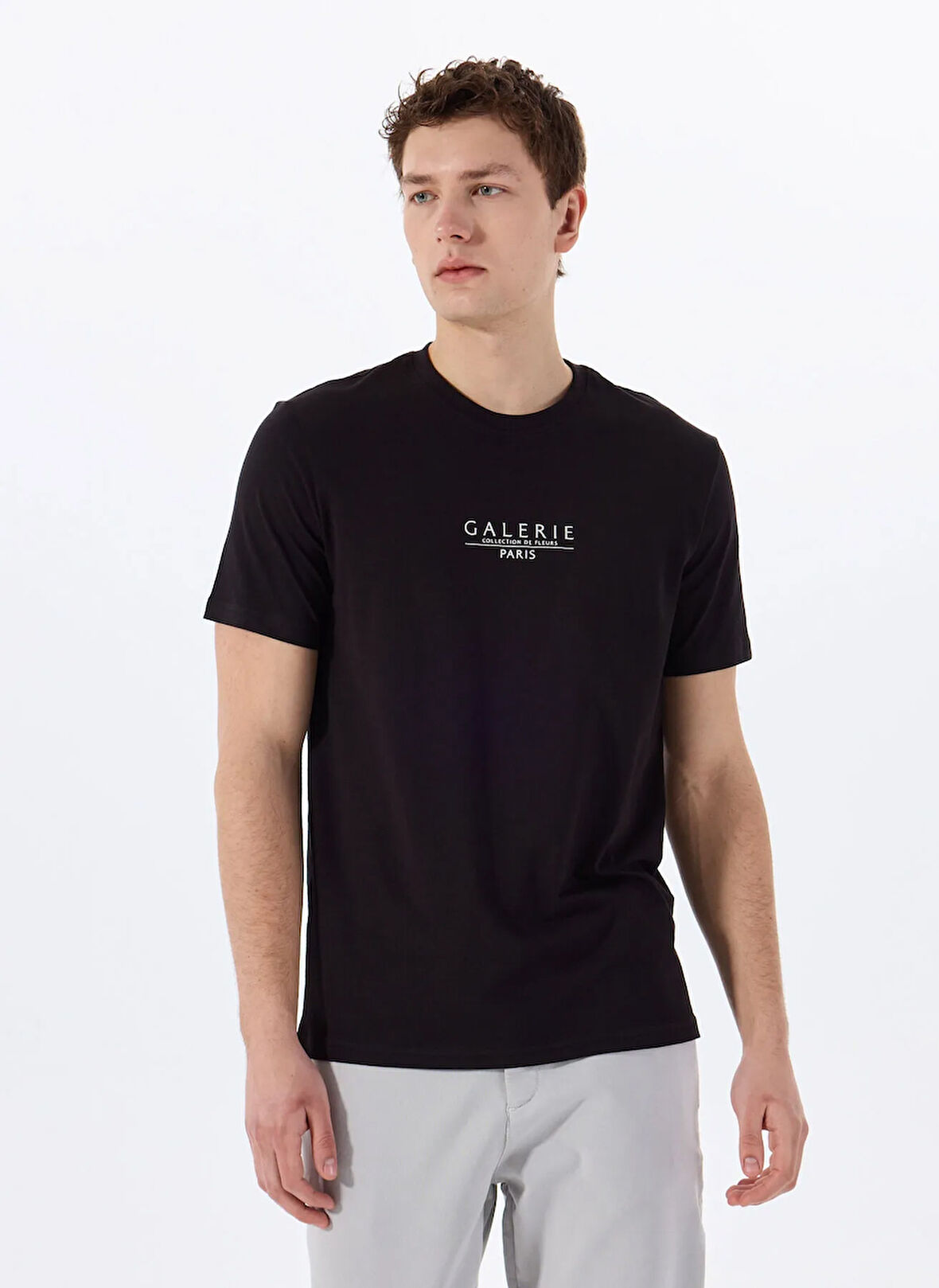 Only & Sons O Yaka Baskılı Siyah Erkek T-Shirt ONSVISTA REG SS TEE