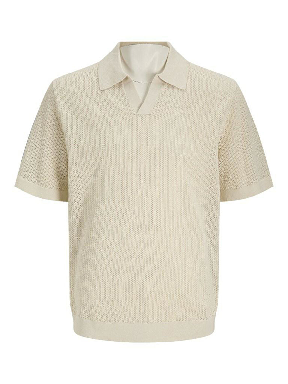 Jack Jones Bluolıver Knıt Splıt Neck Erkek Tiriko Polo Yaka Tişört 12275521