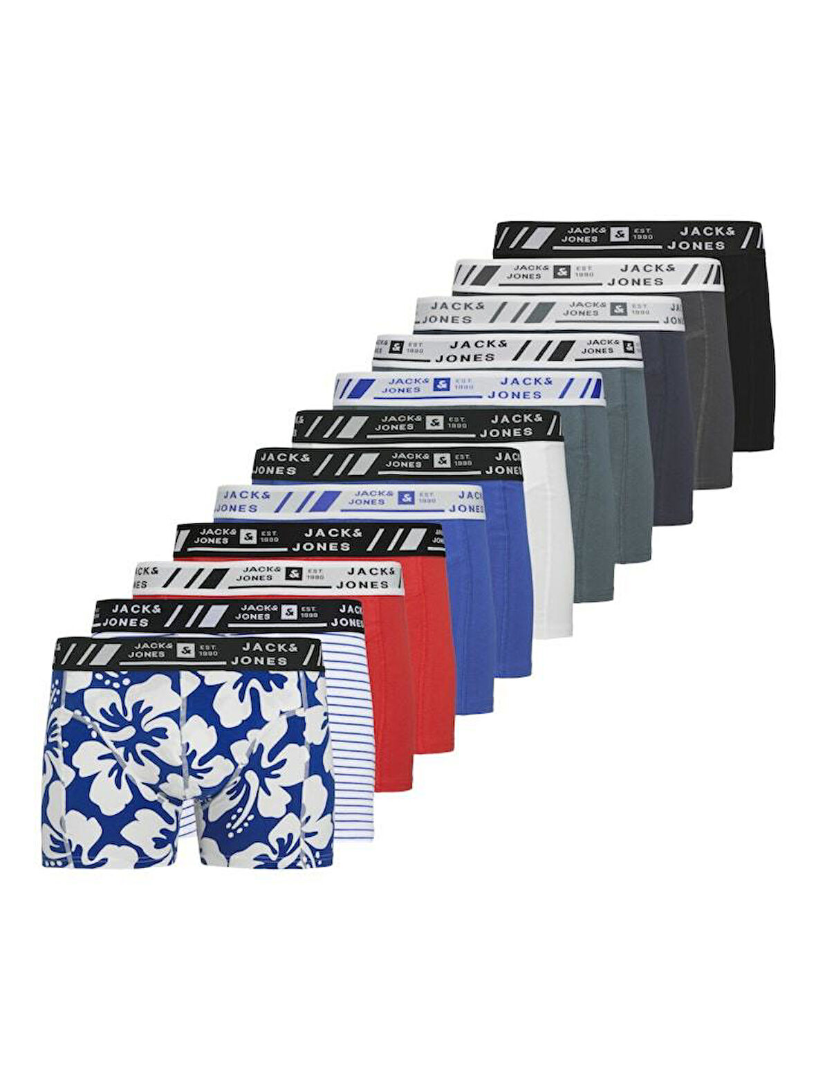 Jack Jones Hawaıı Style 12 Paket Erkek Boxer 12277826