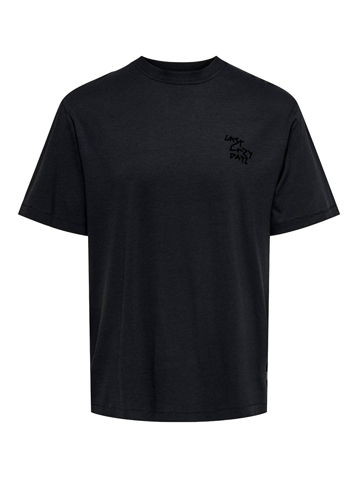 ONSBLAKE RLX SS TEE ART Erkek Siyah T-Shirt - 4750422