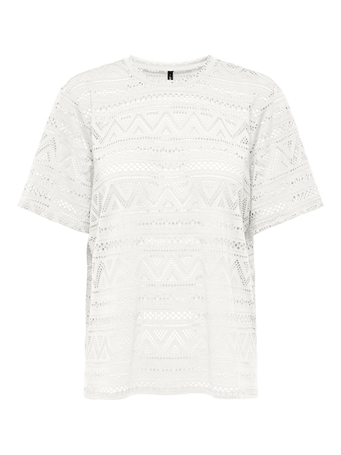 ONLANIRI S/S O-NECK TOP JRS Kadın Beyaz T-Shirt - 15350242