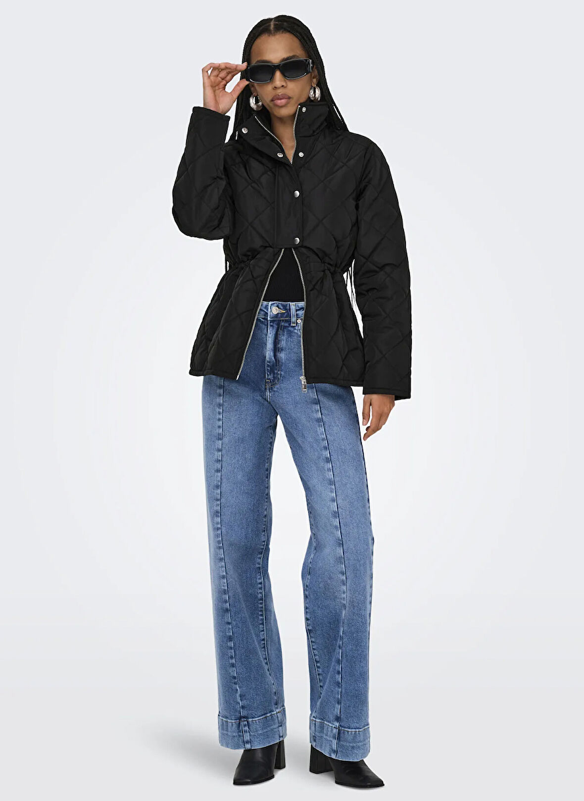 Only Siyah Kadın Mont ONLINA LIFE QUILTED JACKET NOOS OTW