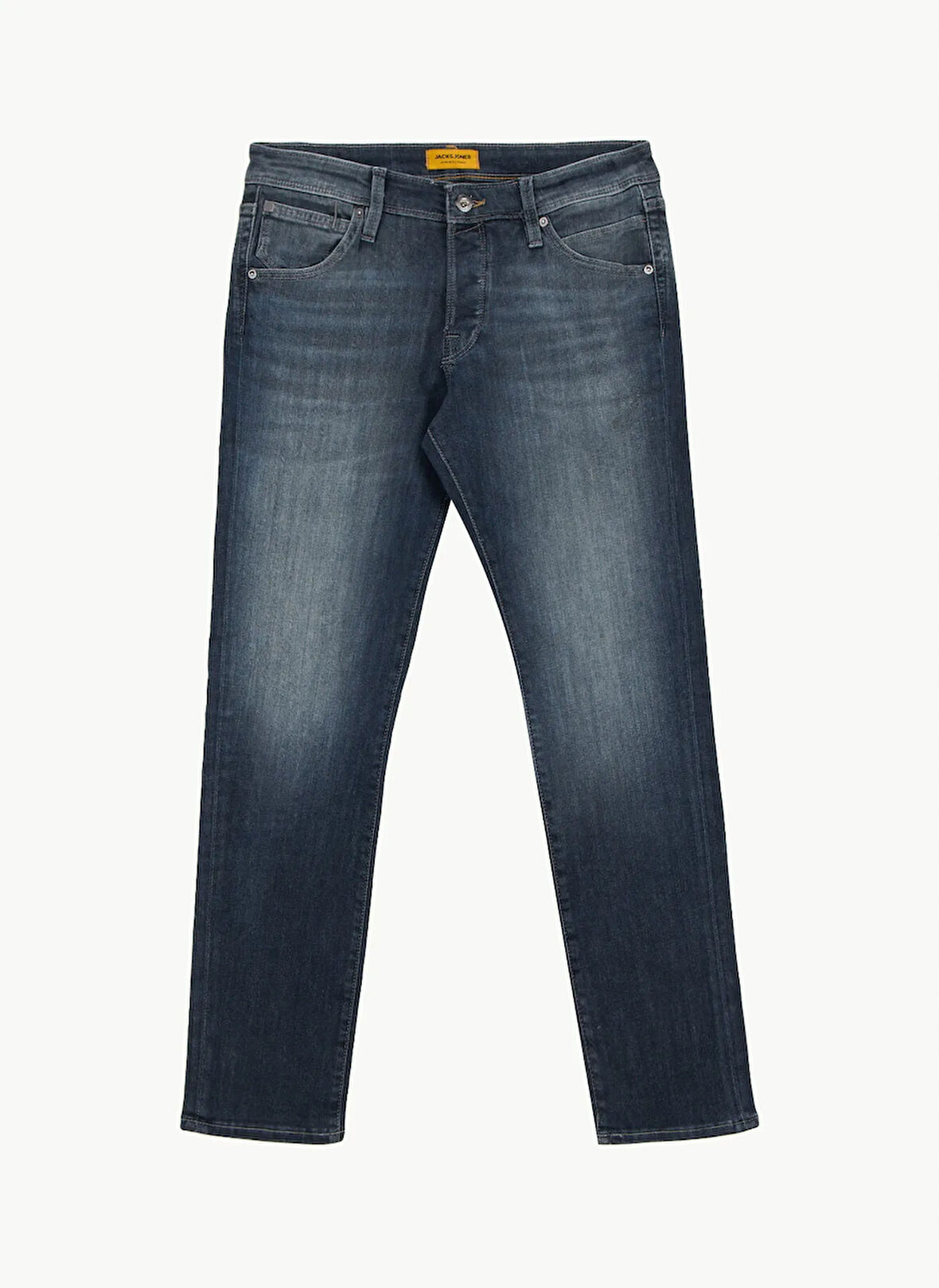 Jack & Jones Düşük Bel Slim Fit Mavi Erkek Denim Pantolon 12278082_JJIGLENN JJFOX AM 497 SPS