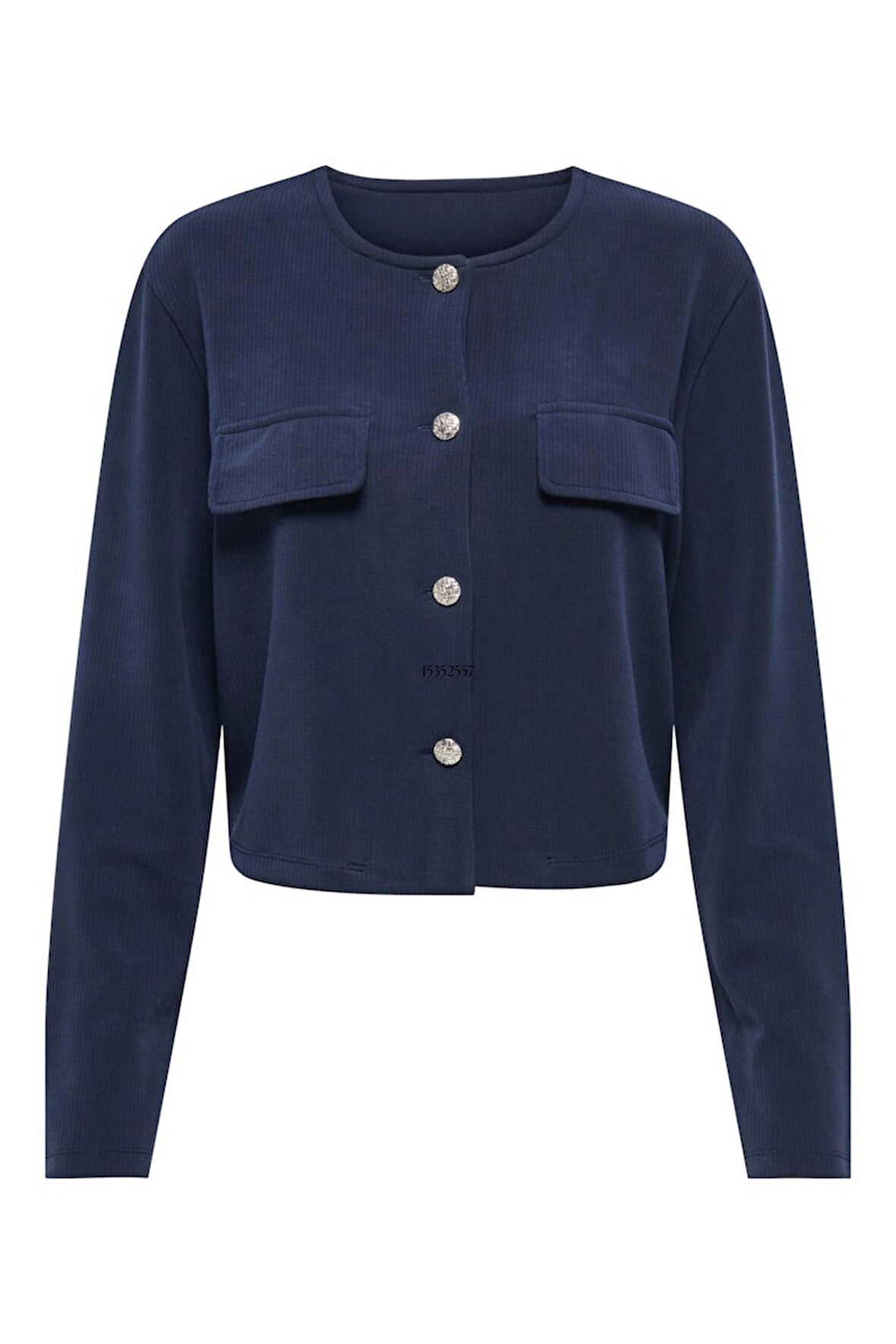 JDY Kadın Jdygarzelle Düğmeli Uzun Kollu Hırka 15352557 Lacivert