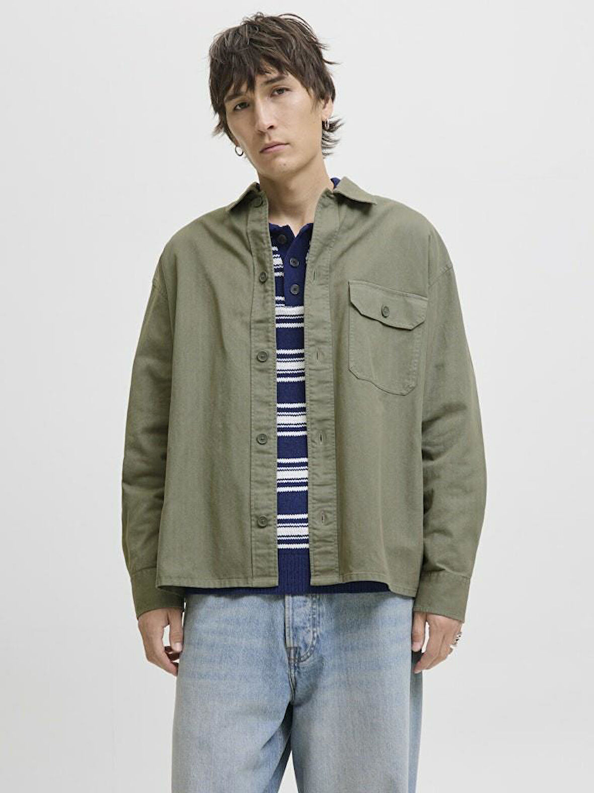 Jack Jones Dover Overshırt Erkek Gömlek 12279575