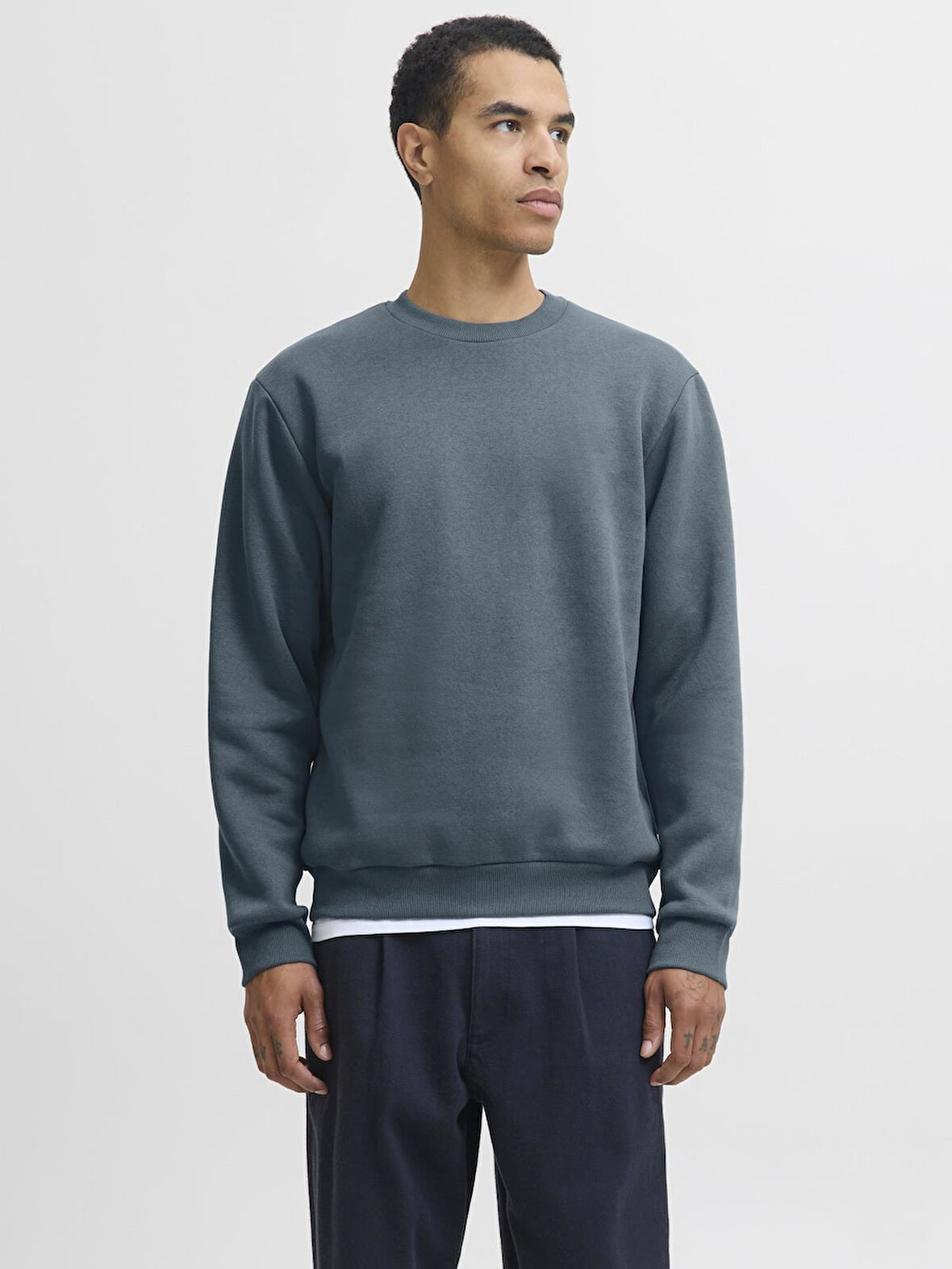 Jack & Jones JJEBRADLEY Crewneck Sweat | Günlük Erkek Sweatshirt 