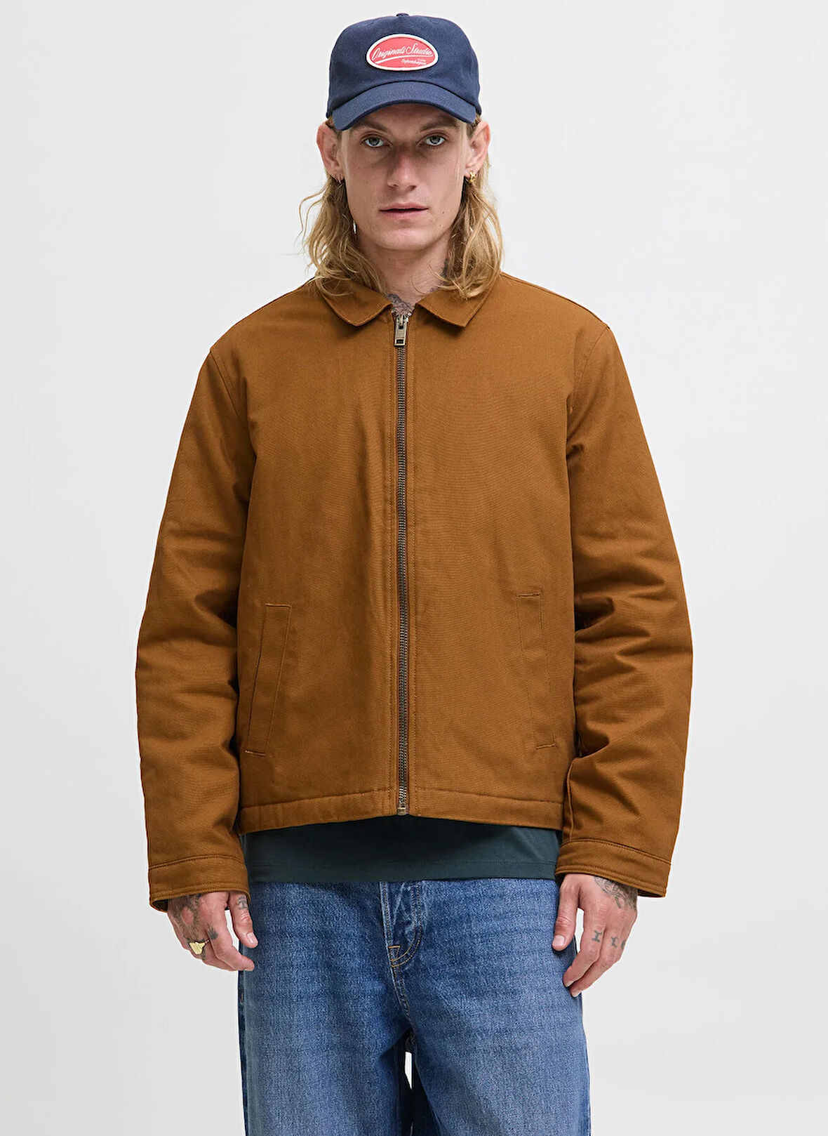 Jack & Jones Kahve Erkek Mont 12278797_JJEDOVER WORKER JACKET NOO