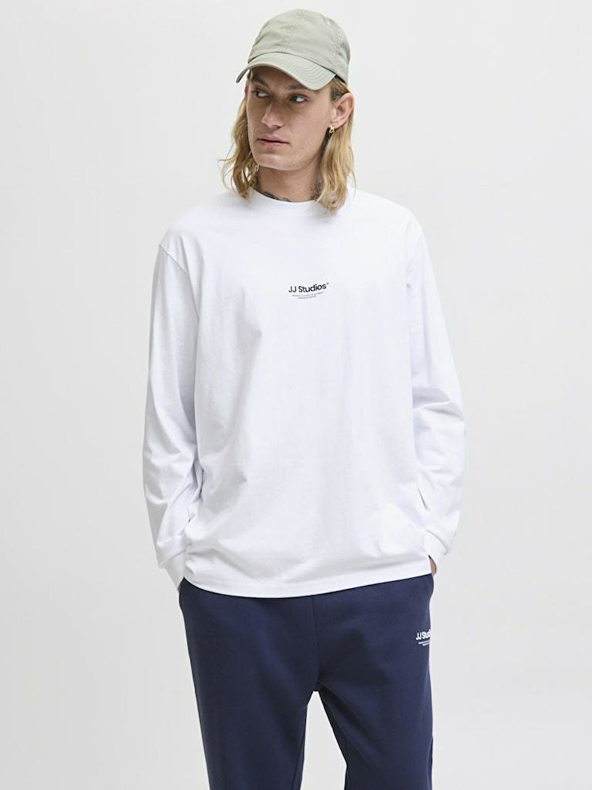 Jack Jones Soho Bisiklet Yaka Relax Fit Erkek Sweat 12278788