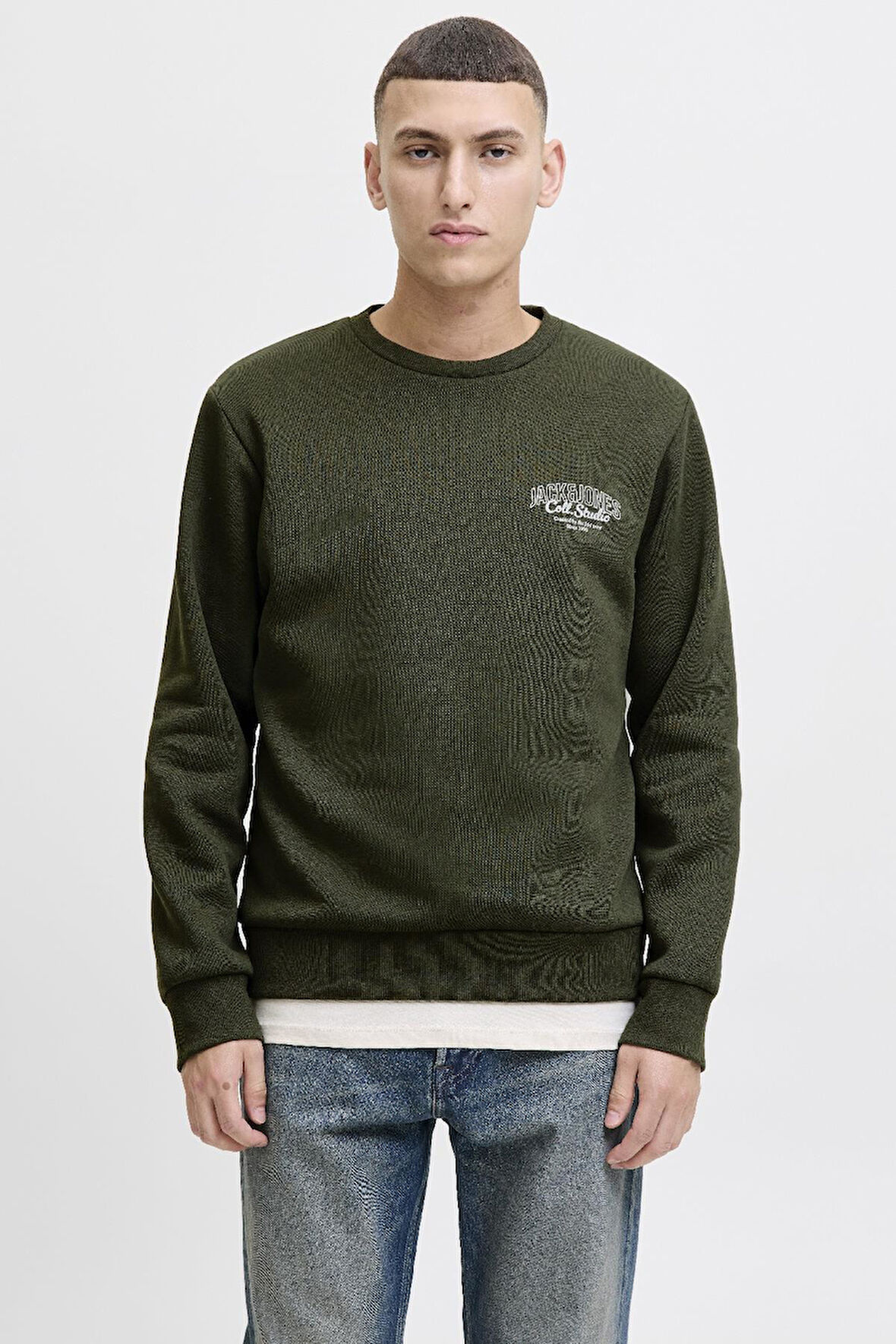 Jack & Jones JJMAKOTO Sweat Crew Neck Erkek Sweatshirt - Şık ve Rahat Tasarım 