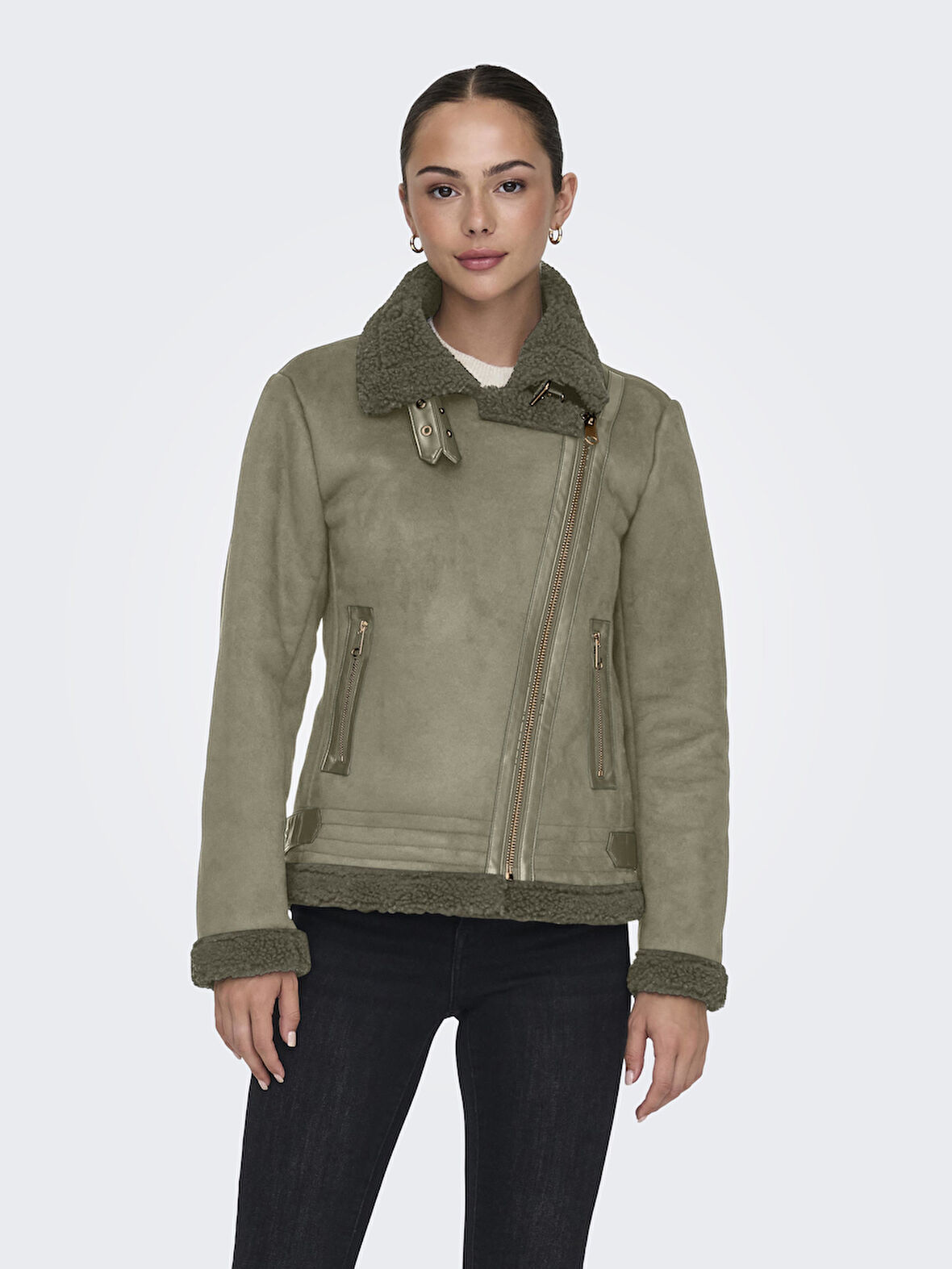 ONLNEWDIANA LIFE AVIATOR JACKET CC OTW 