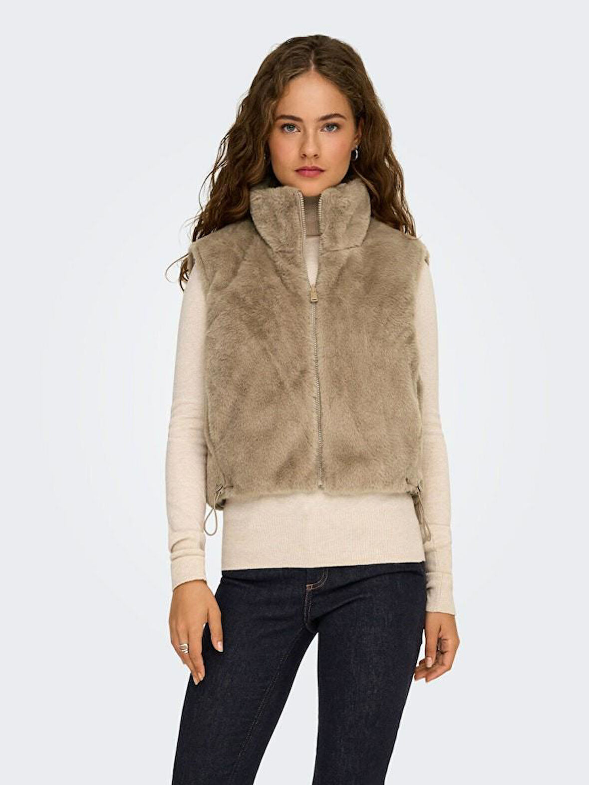 Only Dana Faux Fur Polar Kadın Yelek 15348986