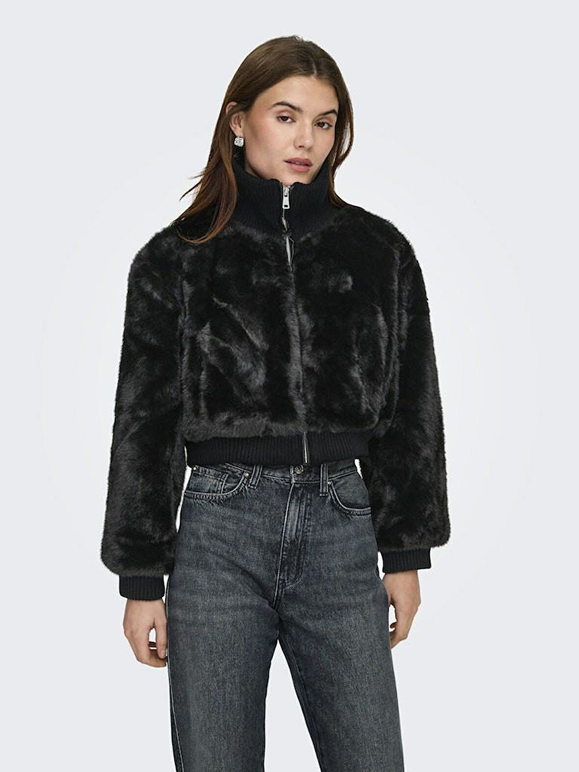 Only Wıckı Lıfe Fur Rıb Kadın Ceket 15349157