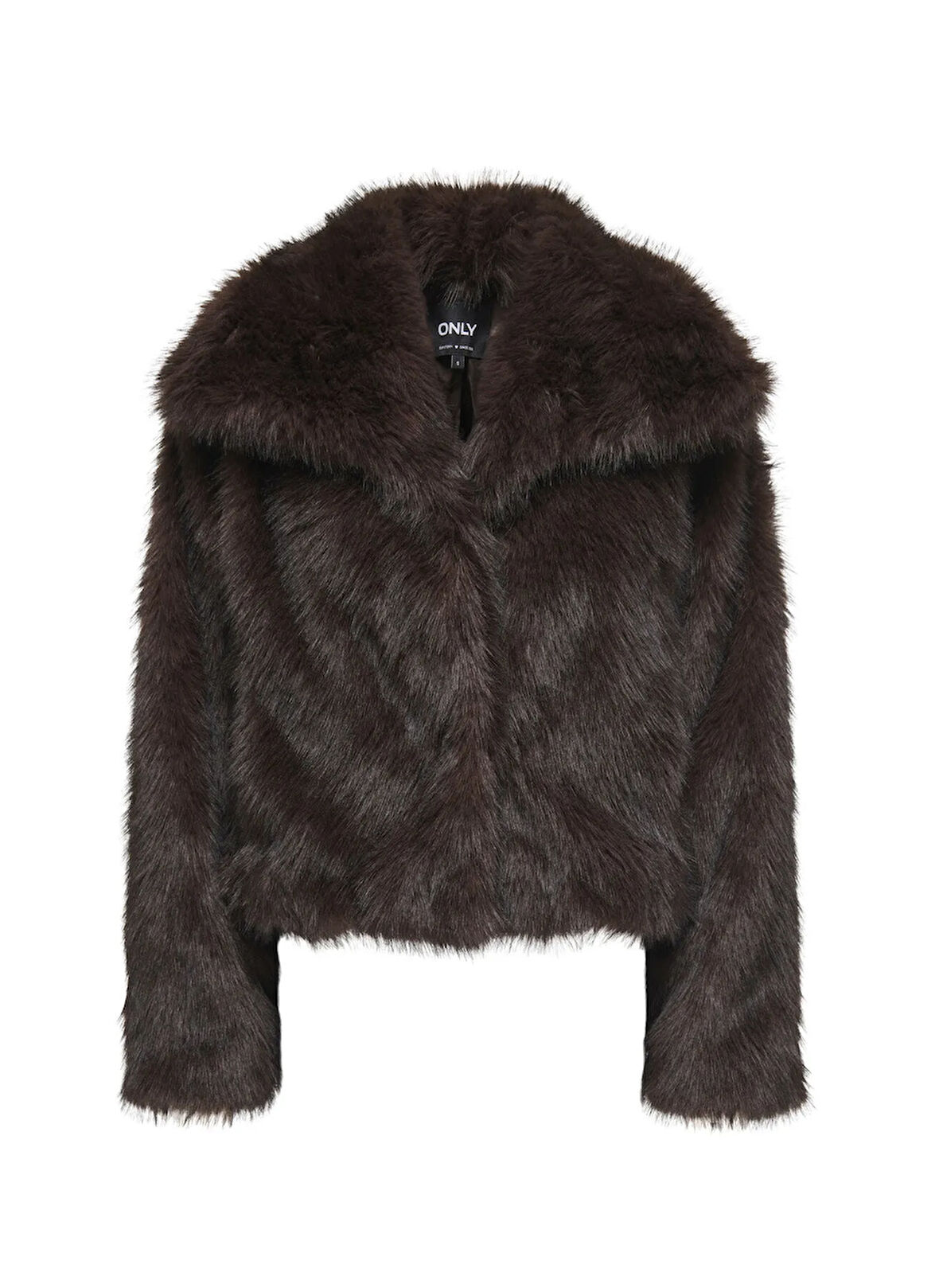 Only Koyu Kahve Kadın Kaban ONLDAWN LIFE FAUX FUR JACKET CC OTW
