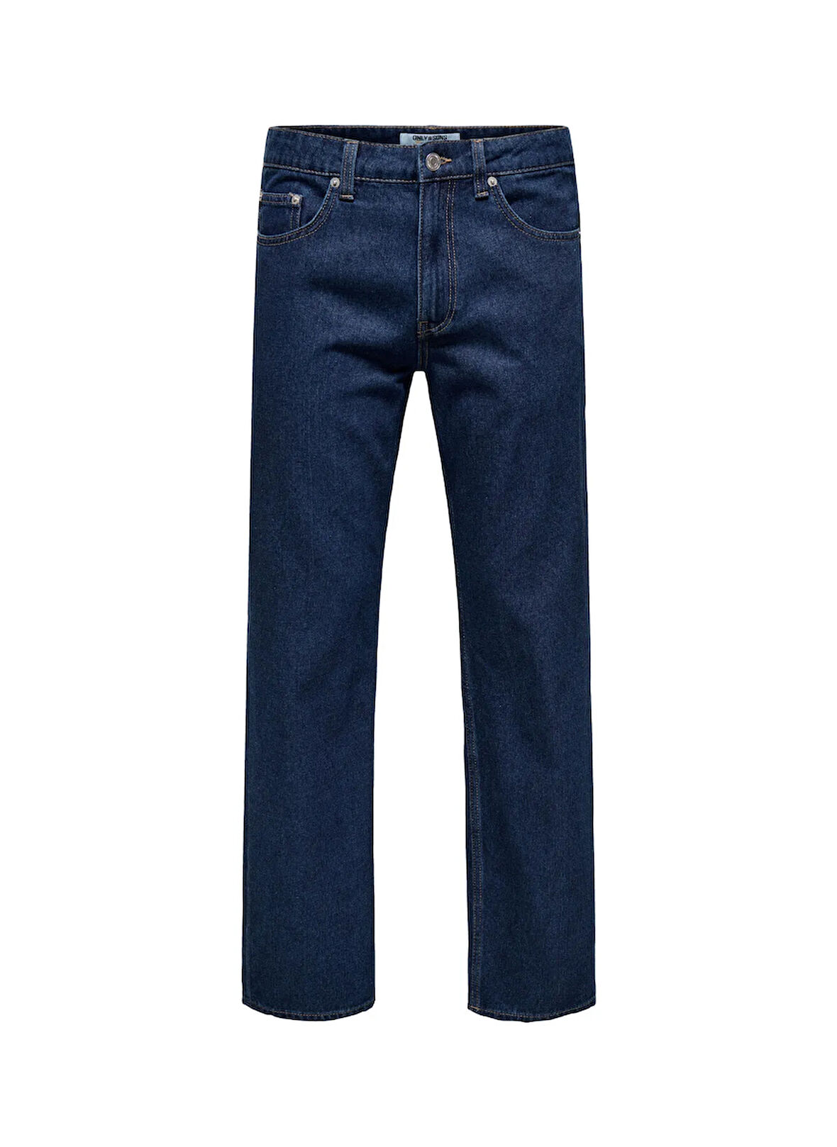 Only & Sons Orta Bel Rahat Koyu Mavi Erkek Denim Pantolon ONSEDGE STRAIGHT 4618 EY BOX PIM J